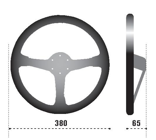 Sparco Steering Wheel 368 Suede Black - 015R368MSN Photo - Primary