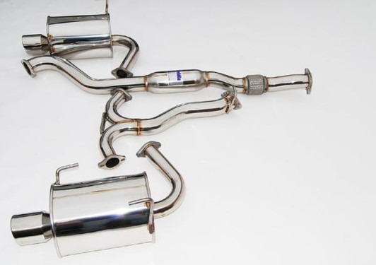 Invidia 08-09 WRX Sedan Q300 Dual Stainless Steel Tip Cat-back Exhaust - HS08SW4GT3 Photo - Primary