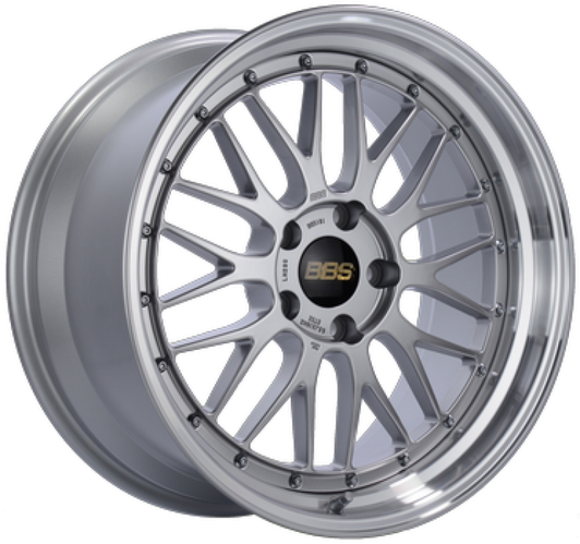 BBS LM 20x9.5 5x112 ET8 Diamond Silver Wheel 67mm PFS/Clip Required - LM460DSPK Photo - Primary