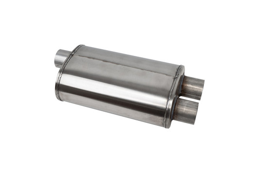 Corsa PRO-Series Tuned 304SS Muffler 2.5in Single Inlet / Dual Outlet - 19in OAL - CPD2525 Photo - Primary