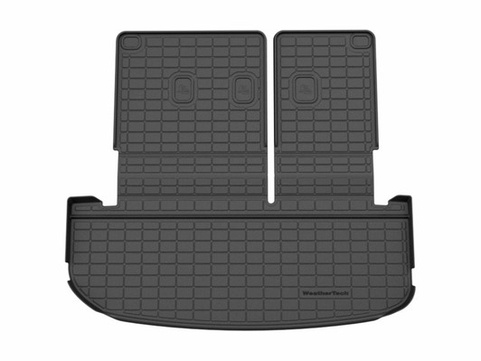 WeatherTech 20-25 Hyundai Palisade Behind 2nd Row Seating SeatBack Cargo Liners HP - Black - 401730IM Photo - Primary