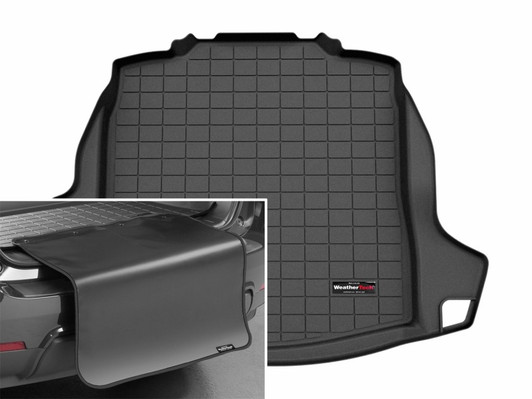 WeatherTech 25-25 Mercedes-Benz AMG CLE 53 Cabriolet Trunk Cargo Liner w/Bumper Protector - Black - 401801SK Photo - Primary