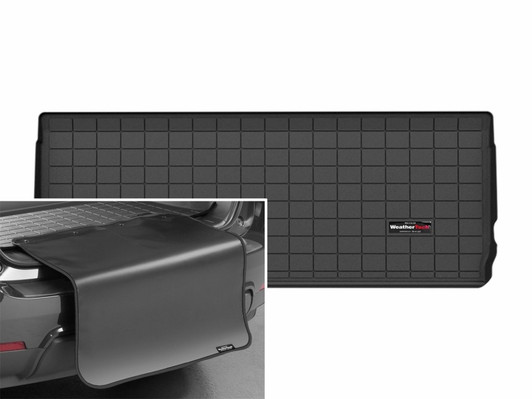 WeatherTech 25-26 Ford Expedition Behind 3rd Row Cargo Liner w/Bumper Protector - Black - 401870SK Photo - Primary