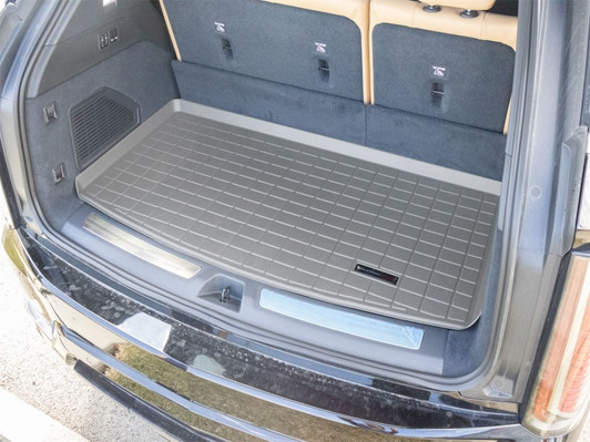 WeatherTech 25-26 Cadillac Escalade IQ Behind 2nd Row Cargo Liners - Grey - 421841 Photo - Primary