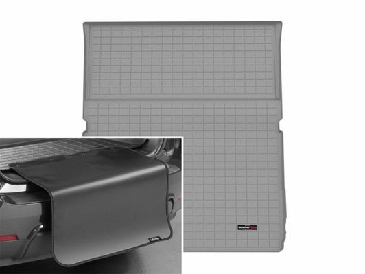 WeatherTech 25-26 Ford Expedition Max Trunk Cargo Liner w/Bumper Protector 2pc - Grey - 421871SK Photo - Primary