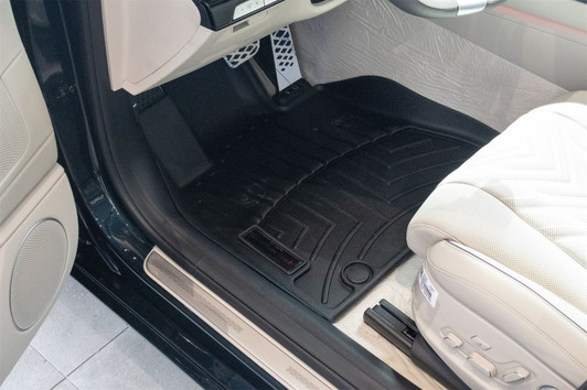 WeatherTech 25-25 Genesis G80 1st Row Front FloorLiner - Black - 4419171 Photo - Primary