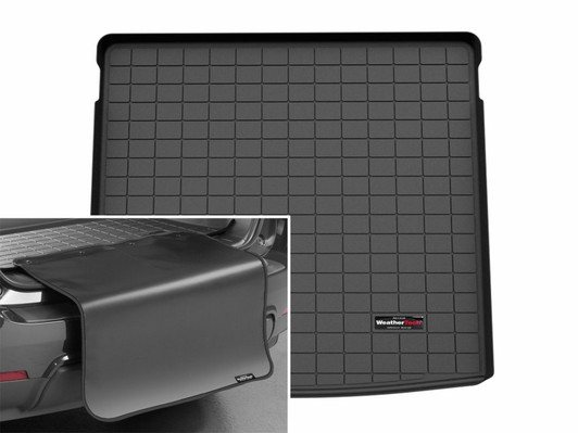 WeatherTech 25-26 Volkswagen Tiguan Behind 3rd Row Cargo Liner w/Bumper Protector - Black - 401814SK Photo - Primary