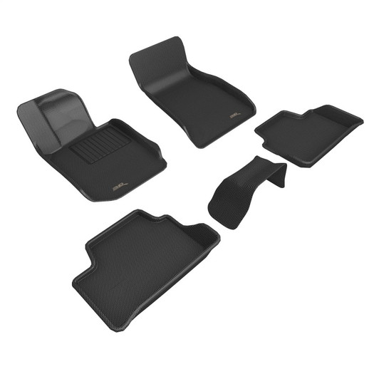 3D MAXpider 2019-2020 BMW 3 Series (G20) Kagu 1st & 2nd Row Floormats - Black - L1BM10301509 Photo - Primary
