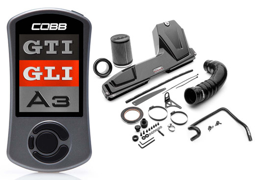 COBB Tuning VW MK7/7.5 GTI / Audi A3 8V Stage 1+ Redline CF Power Package - VLK002011P-RED