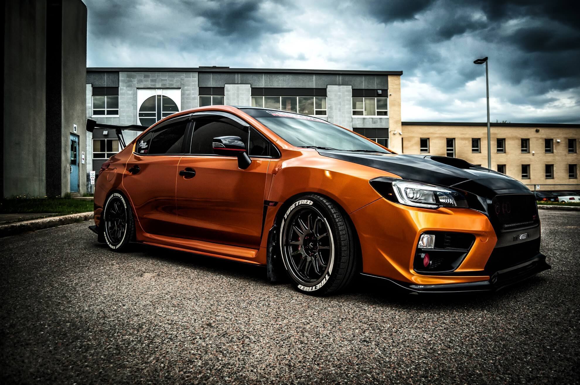 Modified Subaru with Performance Parts