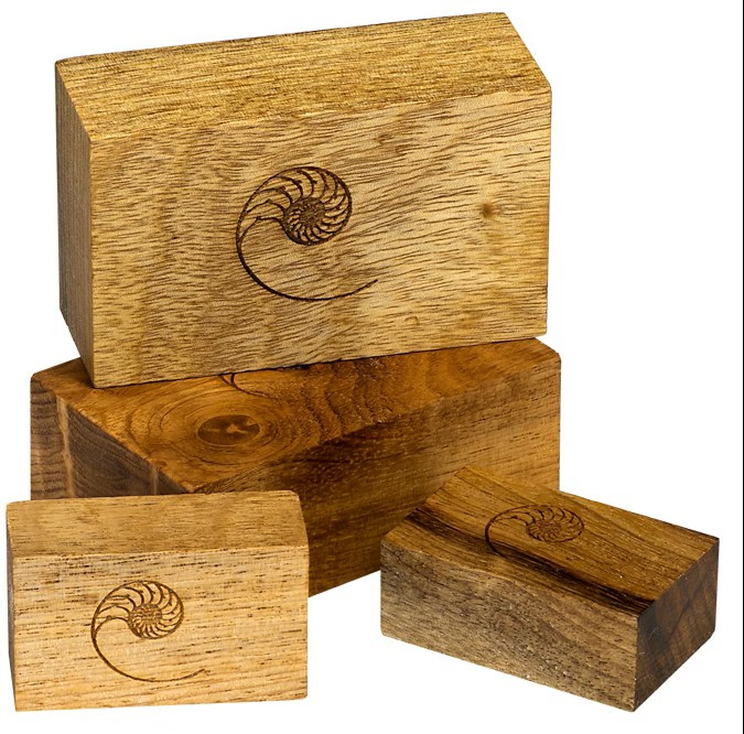 Cardas Audio Myrtlewood Golden Cuboid Blocks