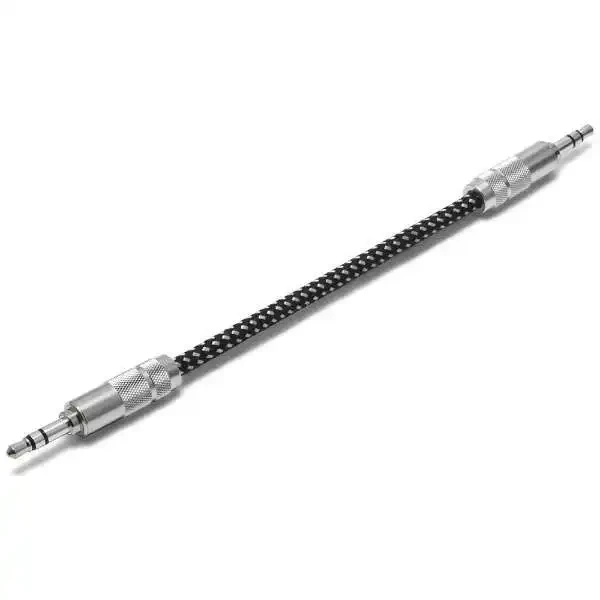 Oyaide HPSC-SS 3.5mm straight Mini-Mini cable Silver + Rhodium 8cm