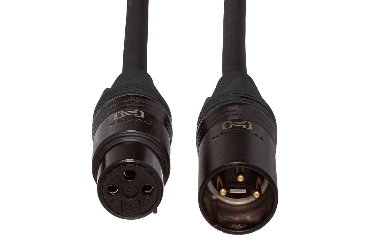 Hosa CMK-020AU Edge Microphone Cable XLR3F-XLR3M with Neutrik Connectors, 20ft.