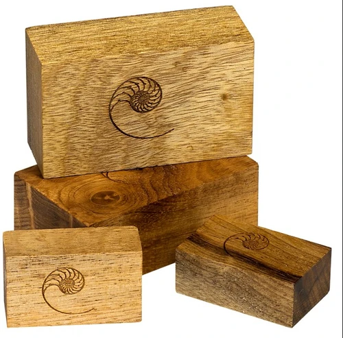 Cardas Audio Myrtlewood Golden Cuboid Blocks
