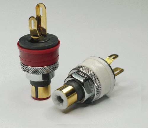 Furutech FT-903 RCA Chassis Mount Jacks Sockets Gold