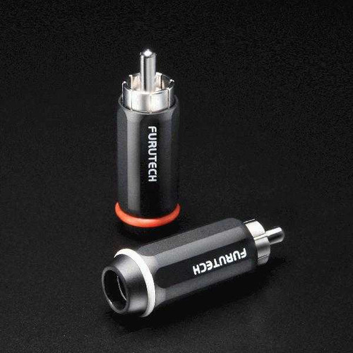 Furutech FP-126 Rhodium RCA Plug 4 Pack - Premium Audio Connectors for Enhanced Sound Quality