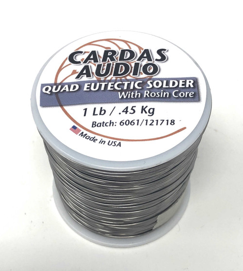 Cardas Audio Silver Quad Eutectic Solder with rosin flux - 1lb Roll