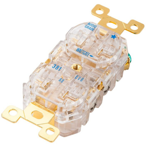 Wattgate 381 EVO AU Gold *Audio Grade Outlet Receptacle Clear 20A