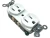Acme Audio Labs 15A Ag Silver Cryogenic Receptacle Outlet with CFC Crystal Fiber Compound