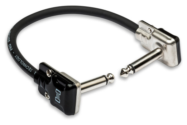 Hosa HGFP Flat Guitar Pedal Patch Cable - Pro Series Rean Connectors