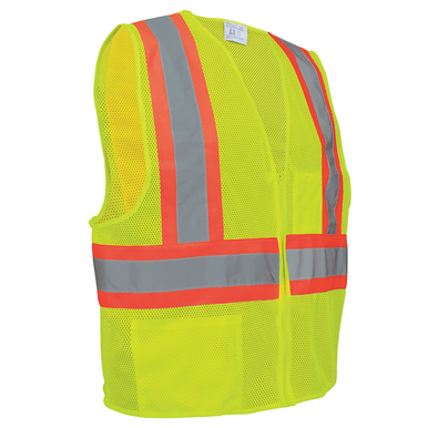 CLASS 2 MESH SAFETY VEST | Global Glove | Item GLO-002-L | Supreme