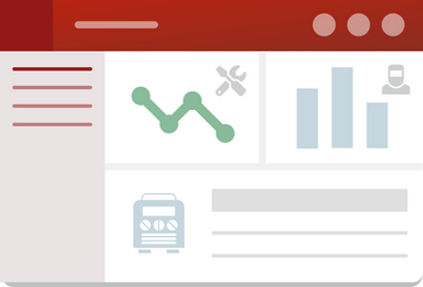 graphic representation of WeldCloud Fleet software