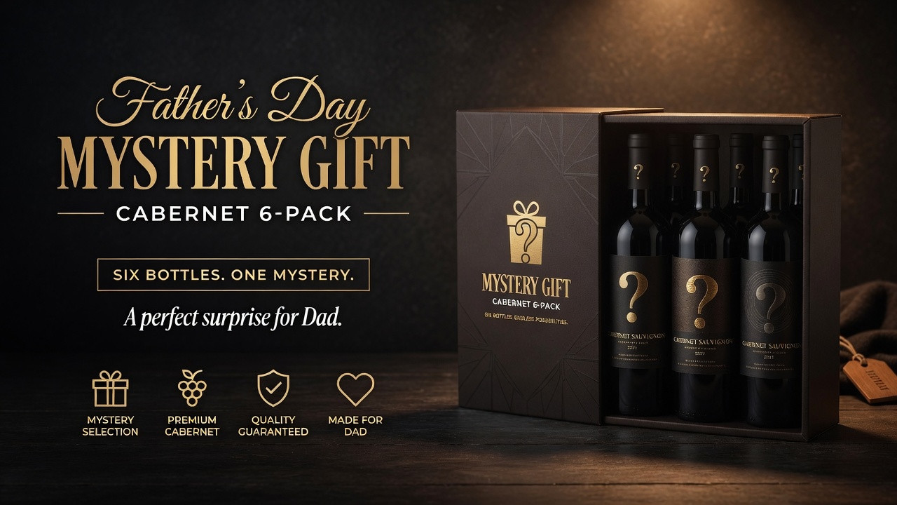 Father's Day Mystery Gift Cabernet 6-Pack bottle shot