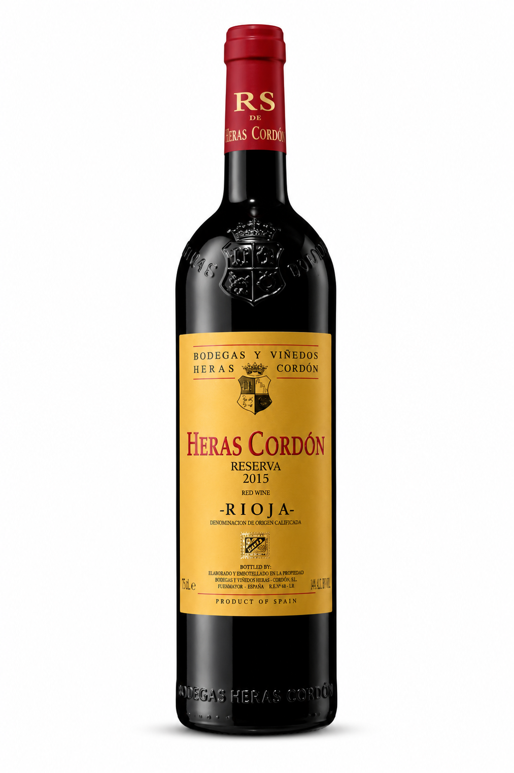 2015 Bodegas Heras Cordon Reserva Rioja DOCa bottle