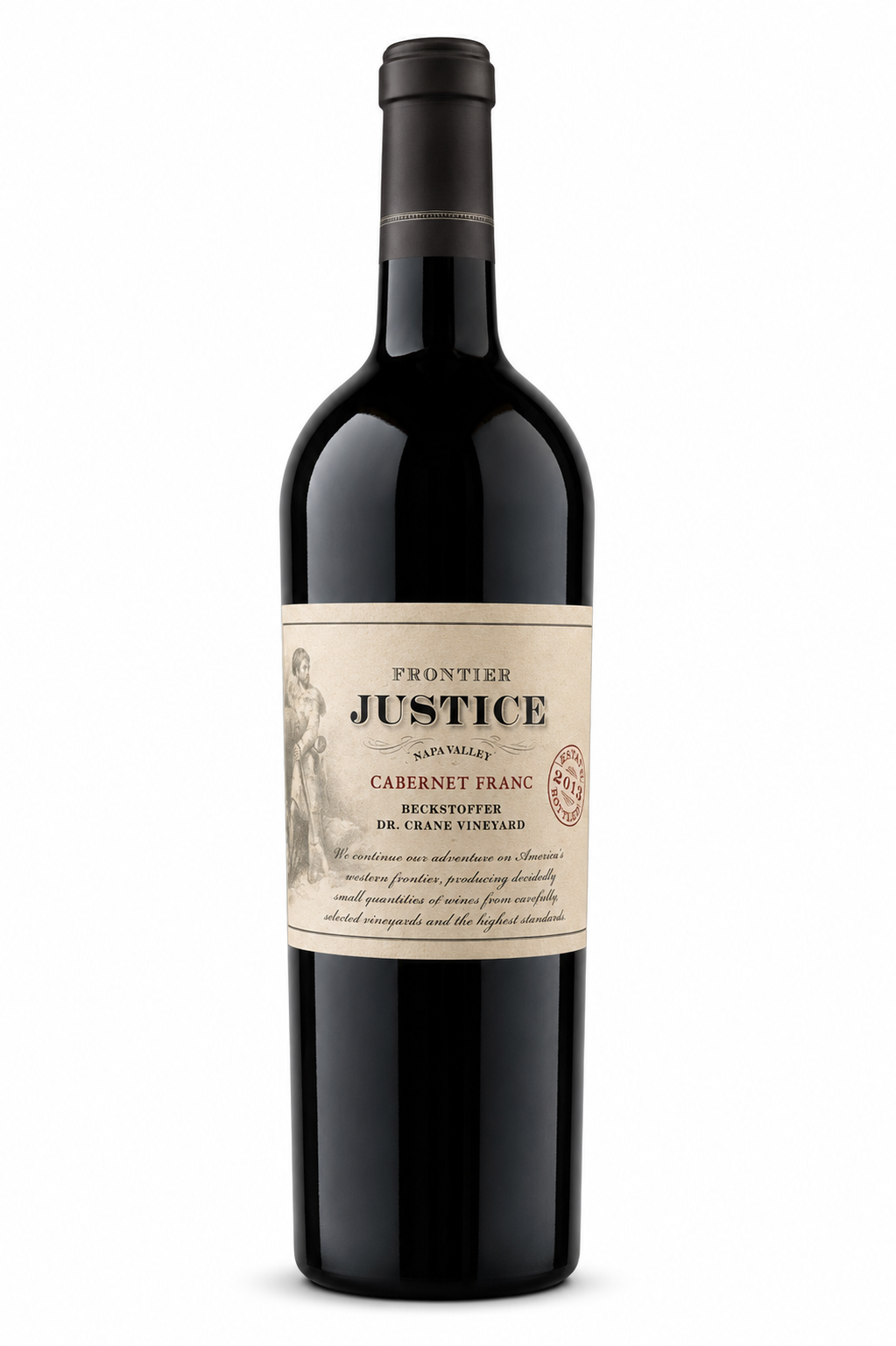 2018 Frontier Justice Beckstoffer Dr. Crane Vineyard Cabernet Franc bottle