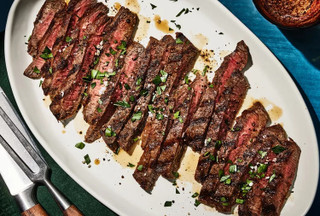 Red Wine Vinegar Marinated Flat Iron Steak