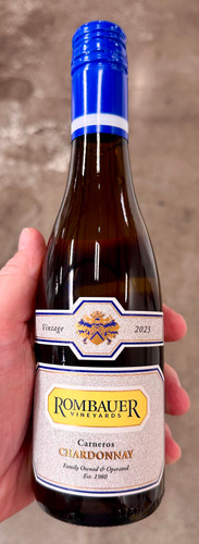 375ML Half Bottle 2023 Rombauer Vineyards Chardonnay Carneros