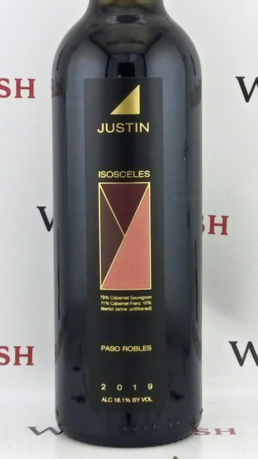 375ml Half Bottle 2019 Justin Vineyards & Winery Isosceles Paso Robles, USA