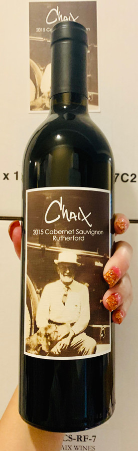 2015 Chaix Rutherford Estate Cabernet (95JS)