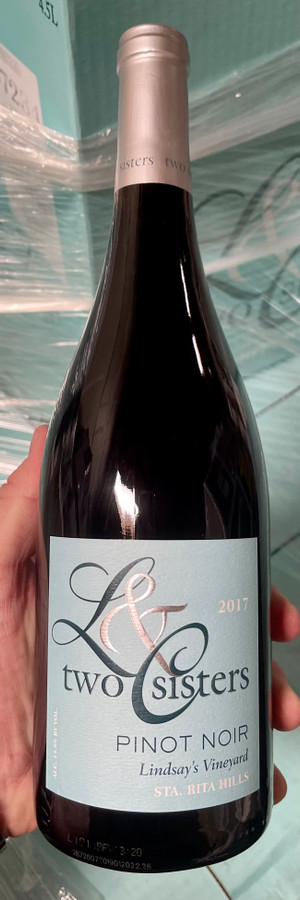 2017 Two Sisters Lindsay's Santa Rita Hills Pinot Noir (92WE) 