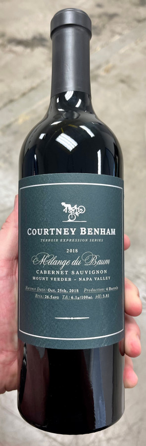 2018 Courtney Benham Melange De Baum Mt Veeder Cabernet (96JS & Top100)