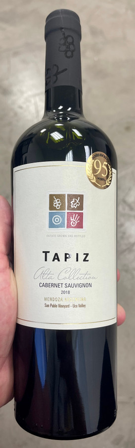 2018 Tapiz San Pablo Vineyard Cabernet, Mendoza Argentina (95JS)