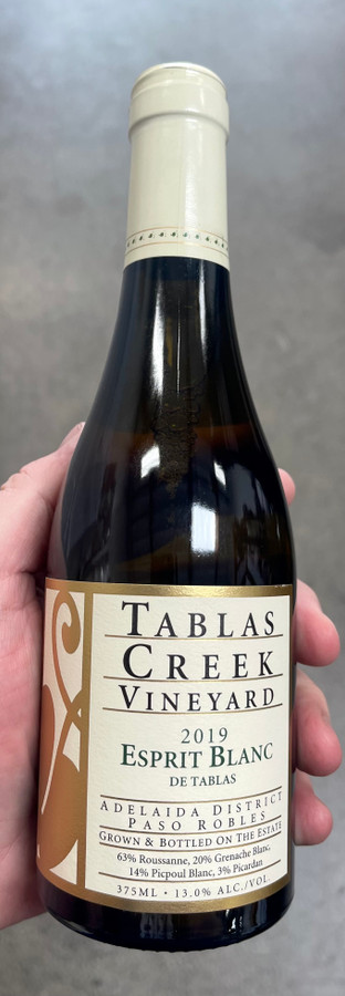375ML Half Bottle 2019 Tablas Creek Esprit Blanc