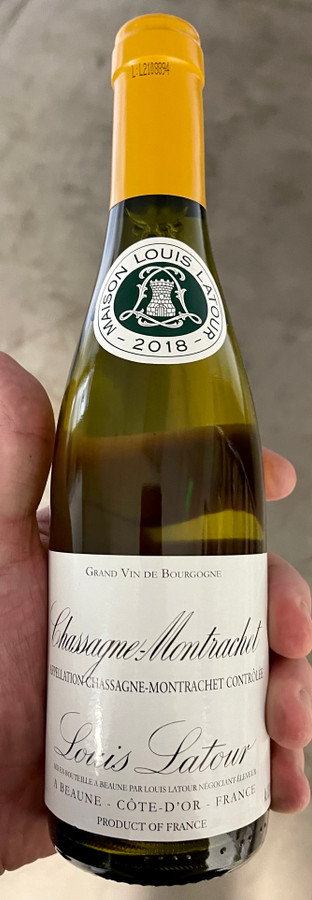 375ML Half Bottle 2018 Latour Chassagne Montrachet Blanc (93JS)