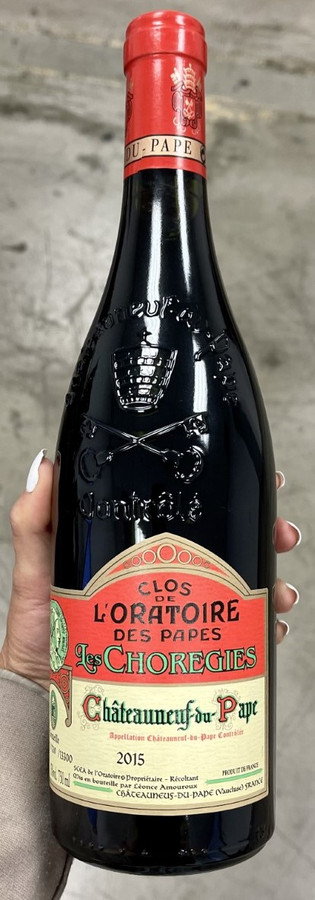 2015 Clos de l'Oratoire des Papes Les Choregie Châteauneuf-du-Pape (93WS/93RP/93JD)