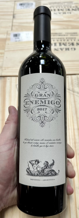2017 El Enemigo Gran Enemigo Red Blend, Mendoza Argentina (97JS/96V/95RP)