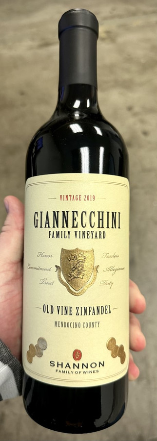 2019 Shannon Ridge Giannecchini Old Vine Zinfandel, Mendocino (92WE)