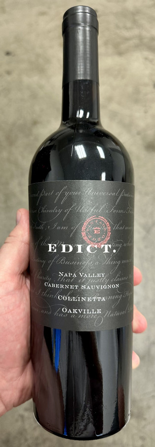 2020 Edict Collinetta Oakville Cabernet, Napa Valley (94)