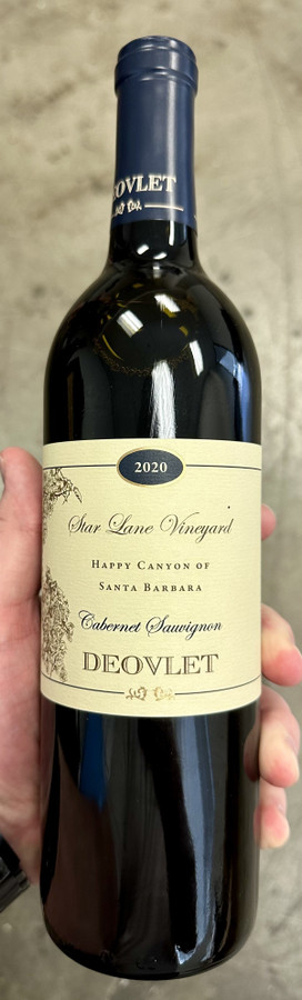 2020 Deovlet Star Lane Vineyard Cabernet, Happy Canyon of Santa Barbara (95RP)