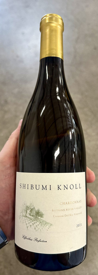 2021 Shibumi Knoll Corazon del Rio Chardonnay, Russian River Valley (95JD/95TWI)