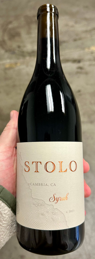 2021 Stolo Family Vineyards Syrah, San Luis Obispo County (95RP)