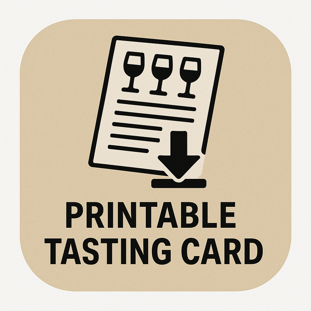 Print Tasting Card