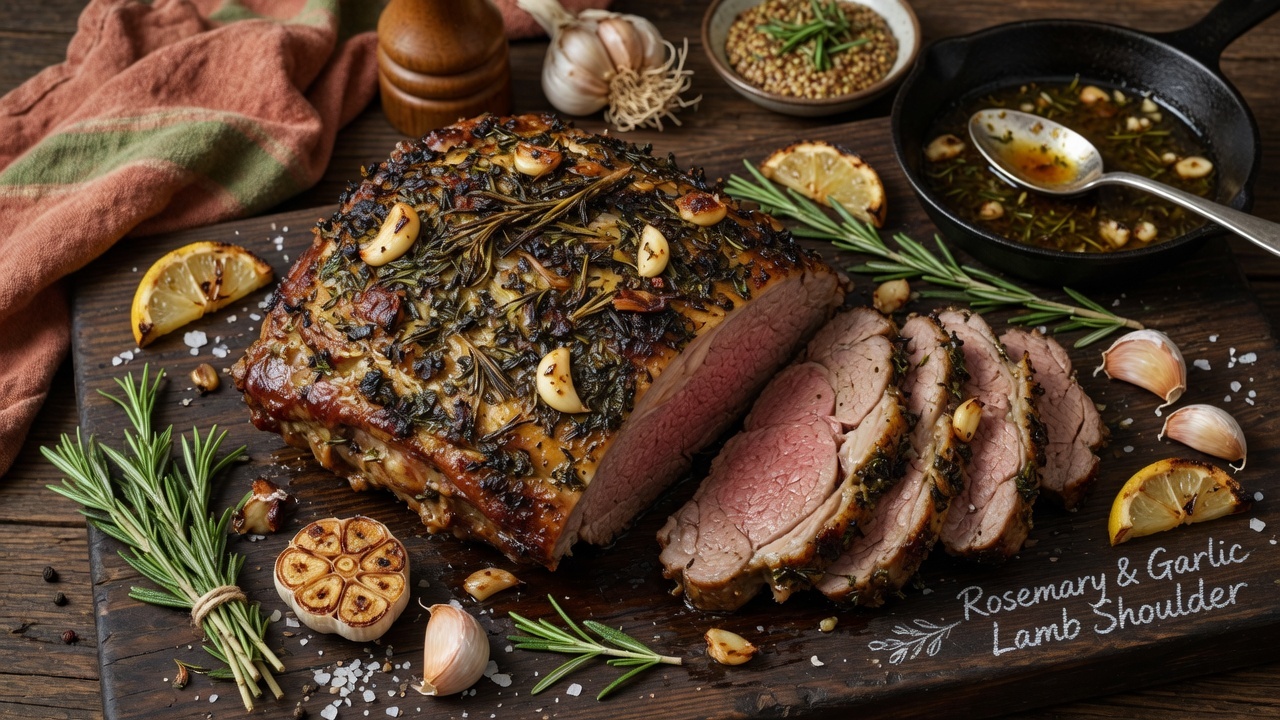 Rosemary and Garlic Lamb Shoulder, food pairing image