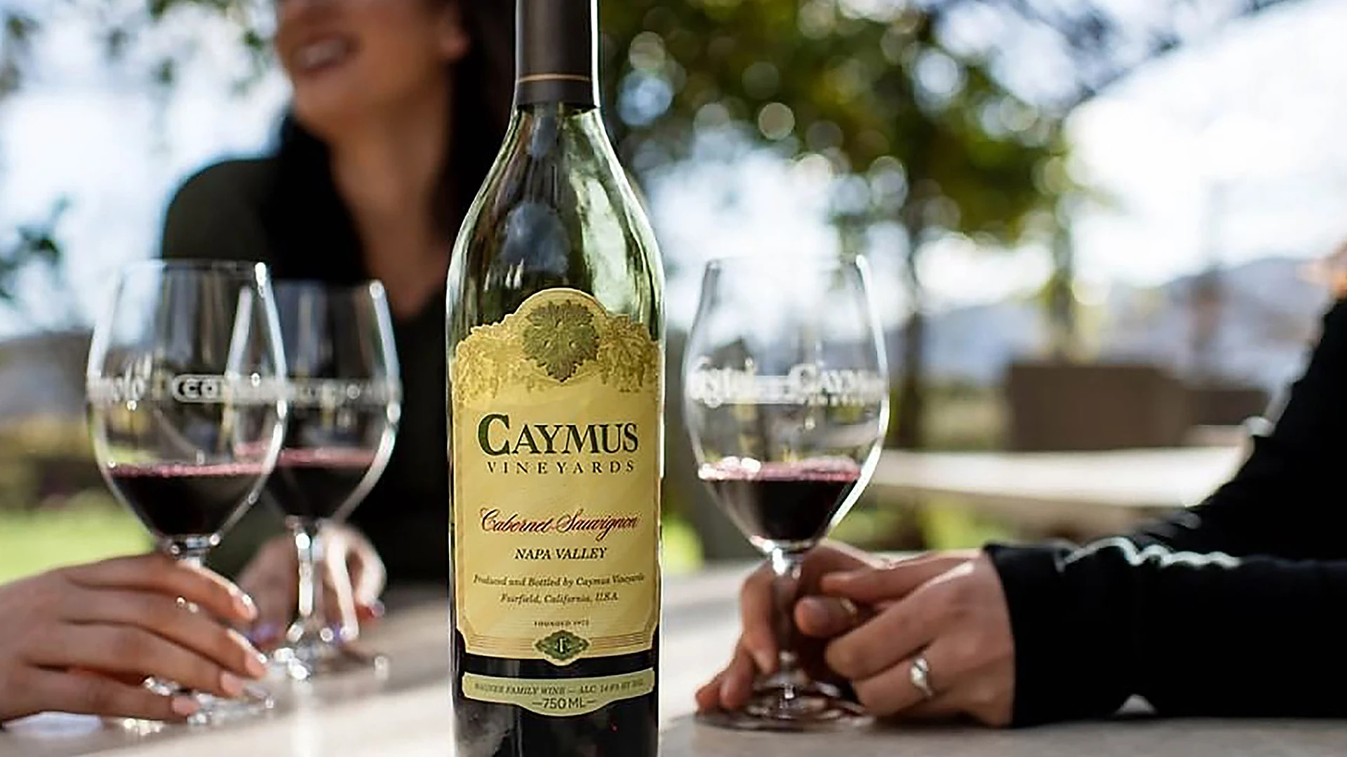 Caymus tasting scene in Napa Valley