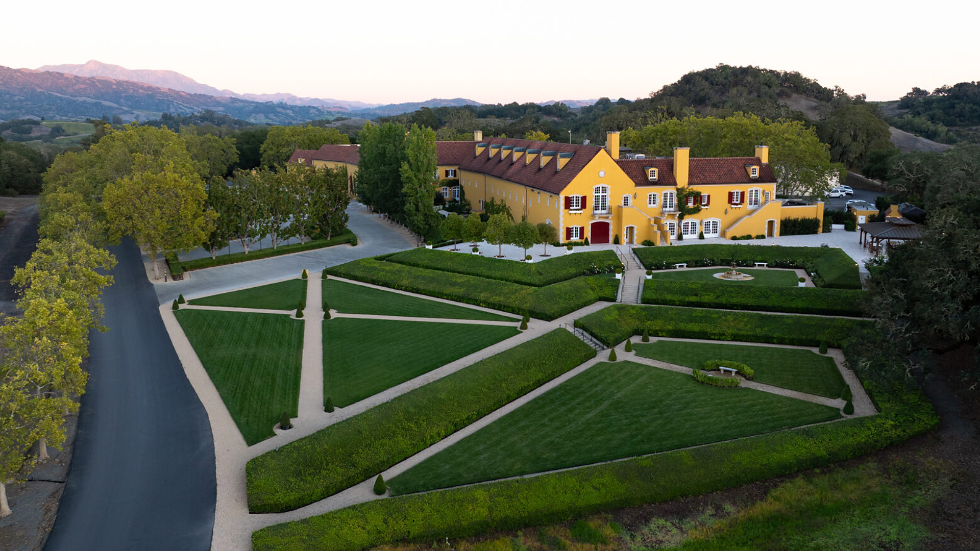 Jordan Winery estate aerial