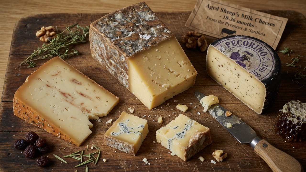 Aged sheep&rsquo;s milk cheeses with quince pairing